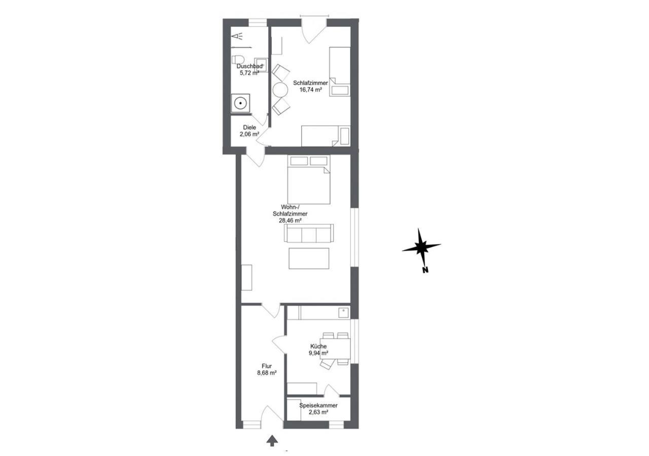 Studioappartement Koenigsacker Ladelund Экстерьер фото